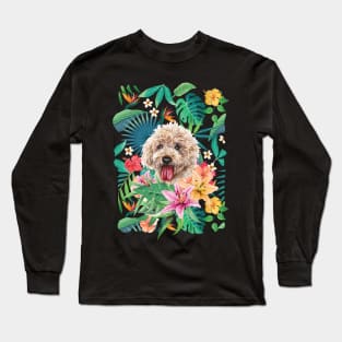 Tropical Apricot Toy Poodle Long Sleeve T-Shirt